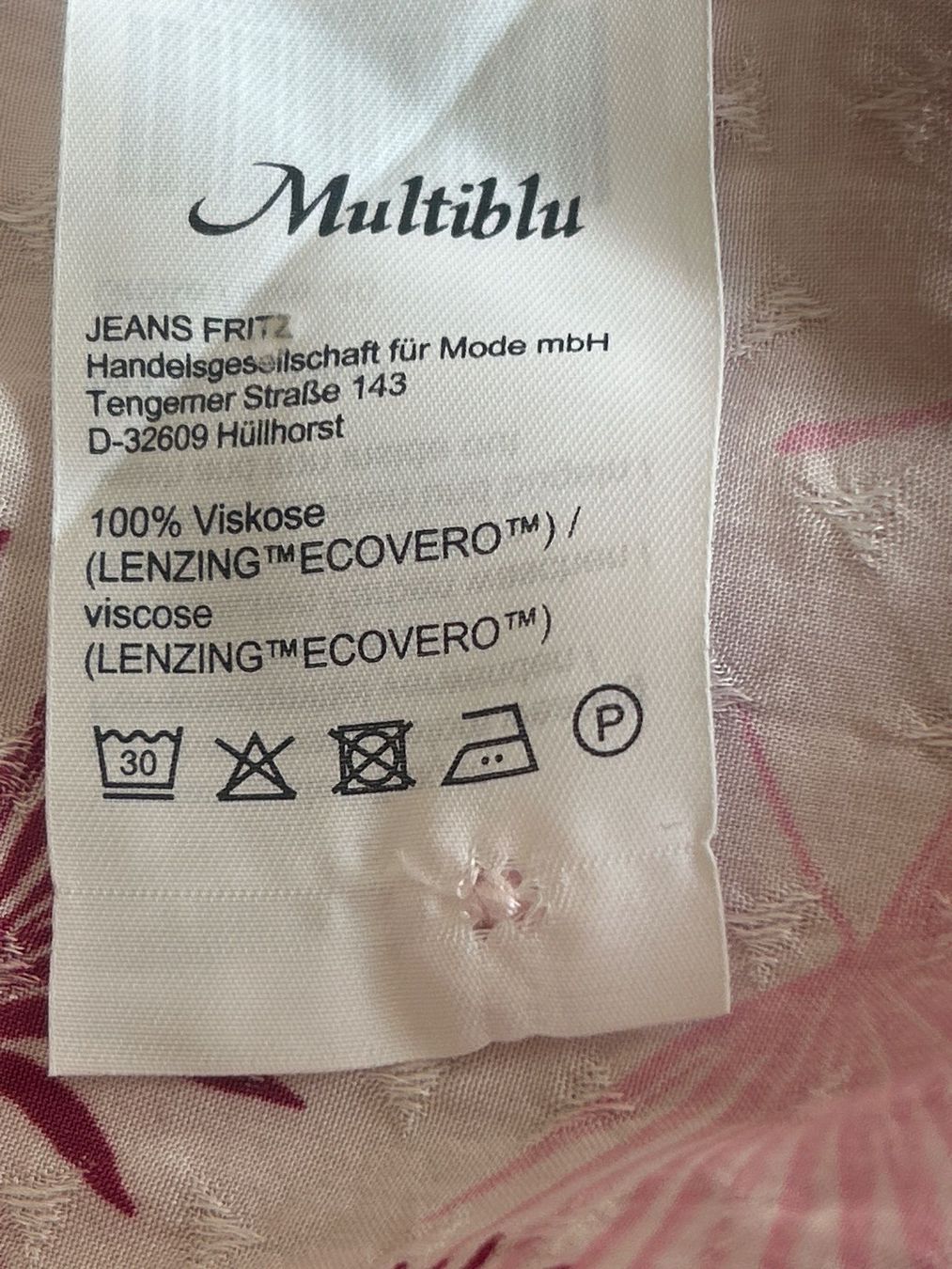 Camicette: Kurzarm Blusenshirt mit Muster von Multiblu Gr. 40 – Usato da Brunnen venduto da Nala2929 6