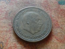 ESPAGNE  1  Pesetas  1953  (P)