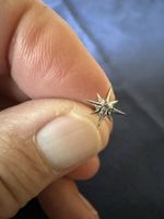 Puces d'oreilles étoile CHLOE ROSE, neuves, argentées!