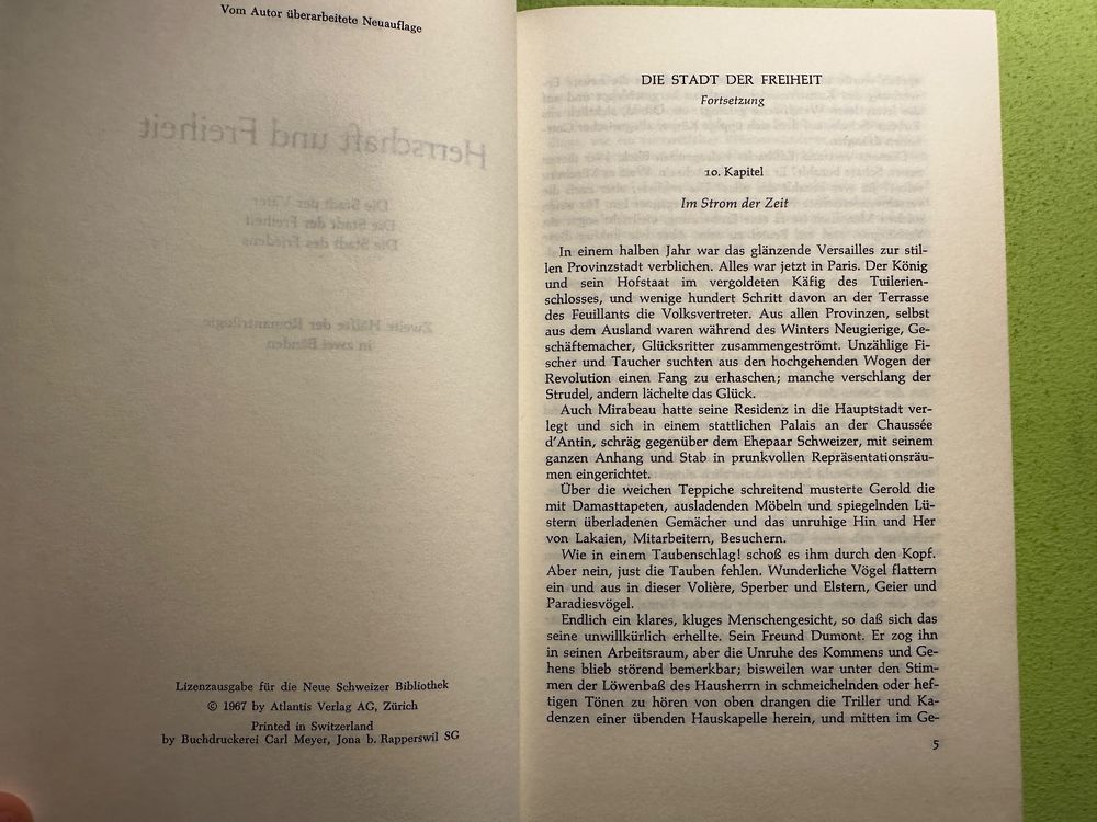 Robert Faesi: Herrschaft und Freiheit. Roman. Band 2. 5