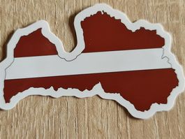 Sticker Aufkleber Lettland