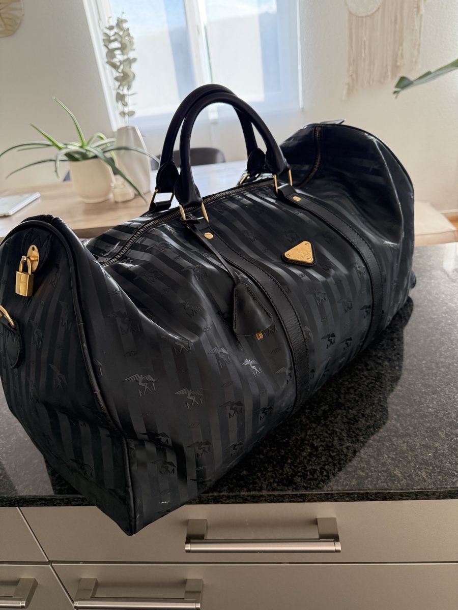 Maison Mollerus Borse: Maison Mollerus Reisetasche, Schwarz, Gross – Usato da Niederwangen BE venduto da naniina 1