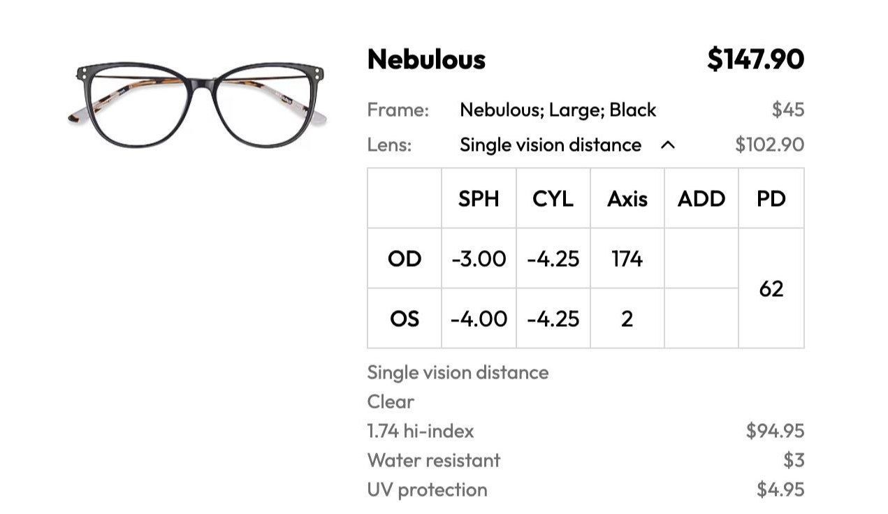 Brillen & Gläser: Nebulous Glasses - Black Cat Eye Frame - Spring Style! – Gebraucht aus Glarus von tale1991 1
