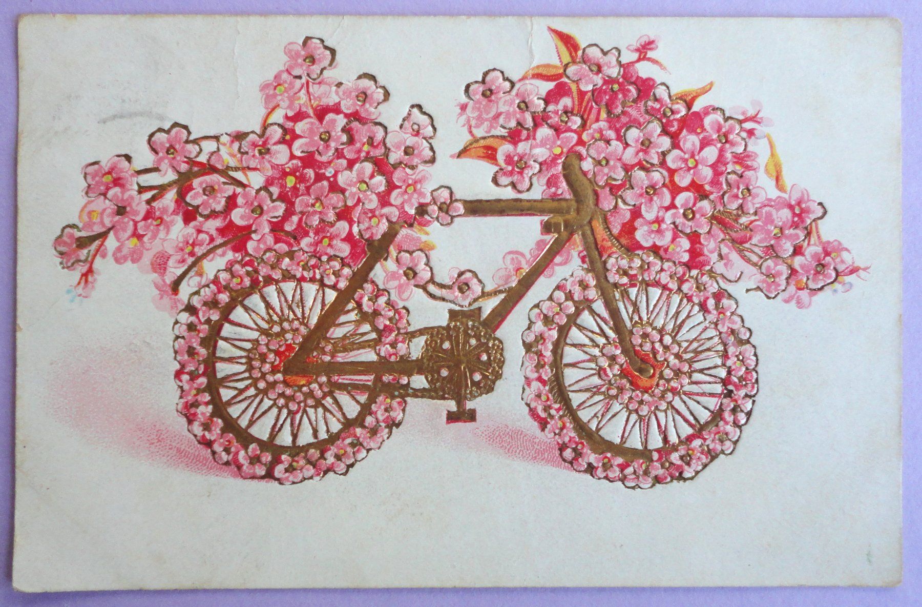Cartoline postali: Vélo fleuri – Difettoso da Fétigny venduto da Billy2miny