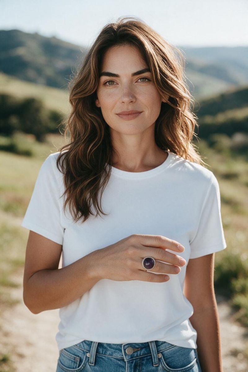 Ringe: Amethyst Silber Ring – Neu und originalverpackt aus Kriens von Hortensie6 5