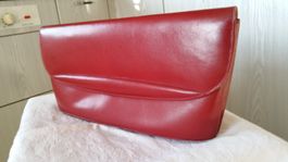 Vintage Ledertasche rot 60er Jahre
