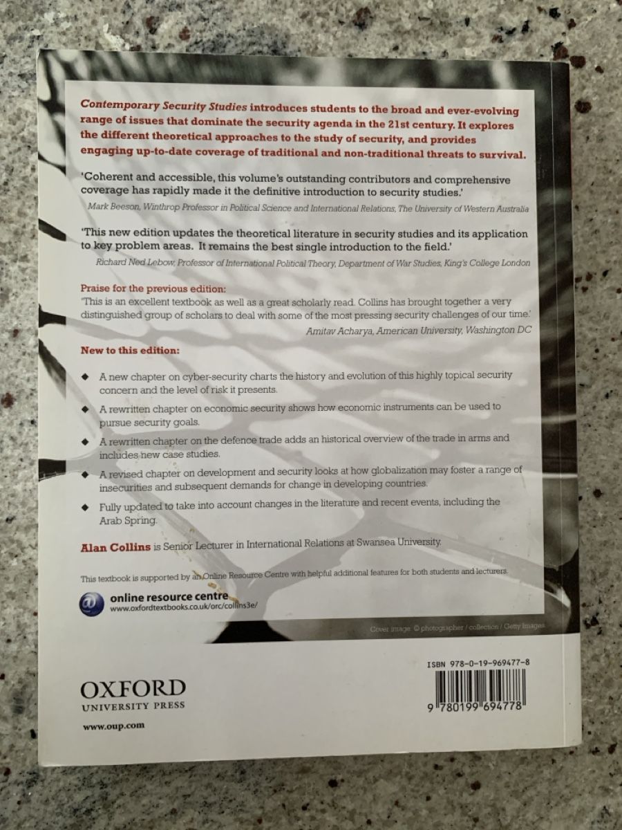 Livres: Contemporary Security Studies, 3rd Edition, Signed! – D'occasion à Genève par sunsustains 1