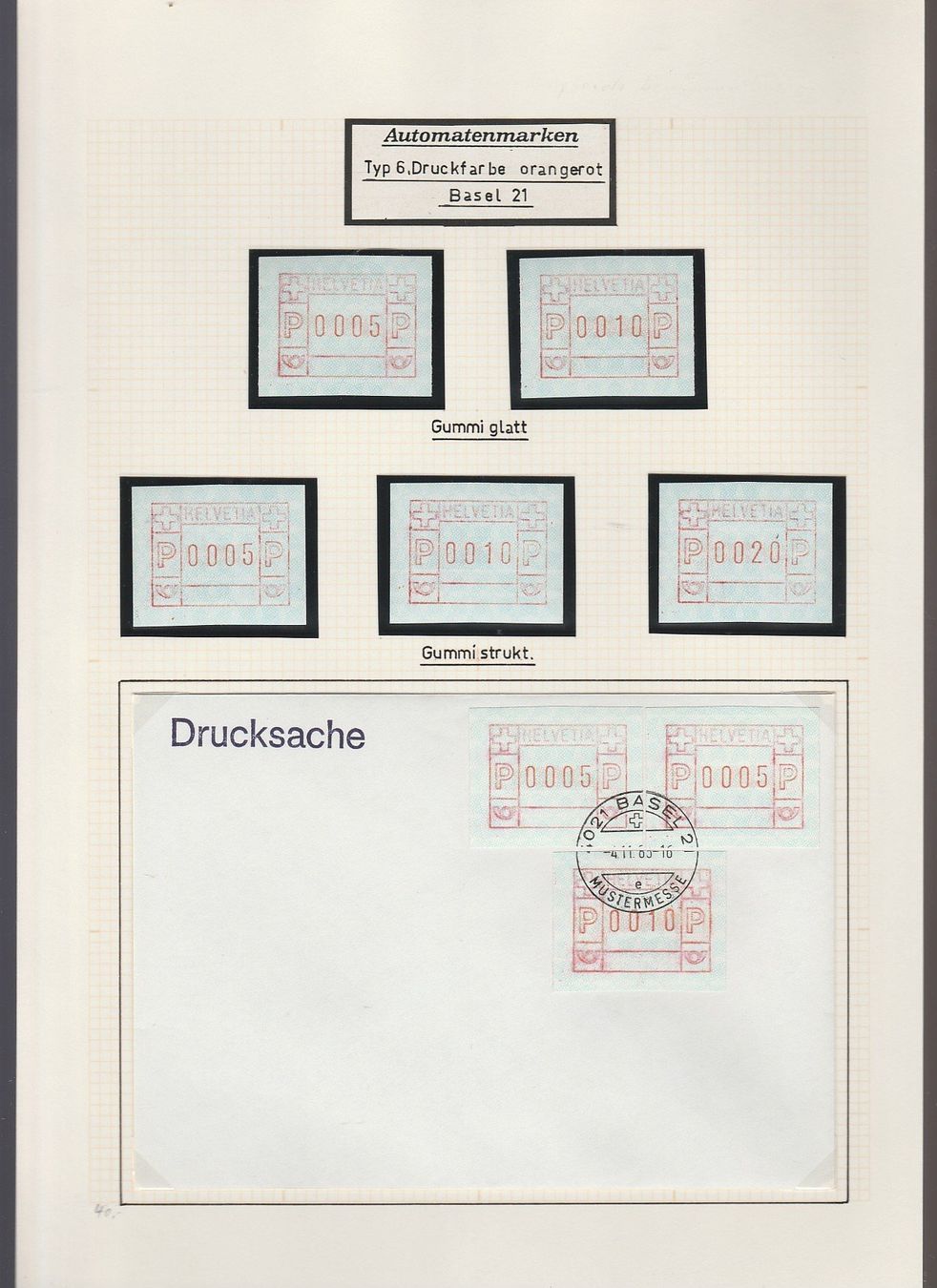 Tous les timbres: 6II in orangeroter Farbe – D'occasion à Oberglatt ZH par Wiedmi6
