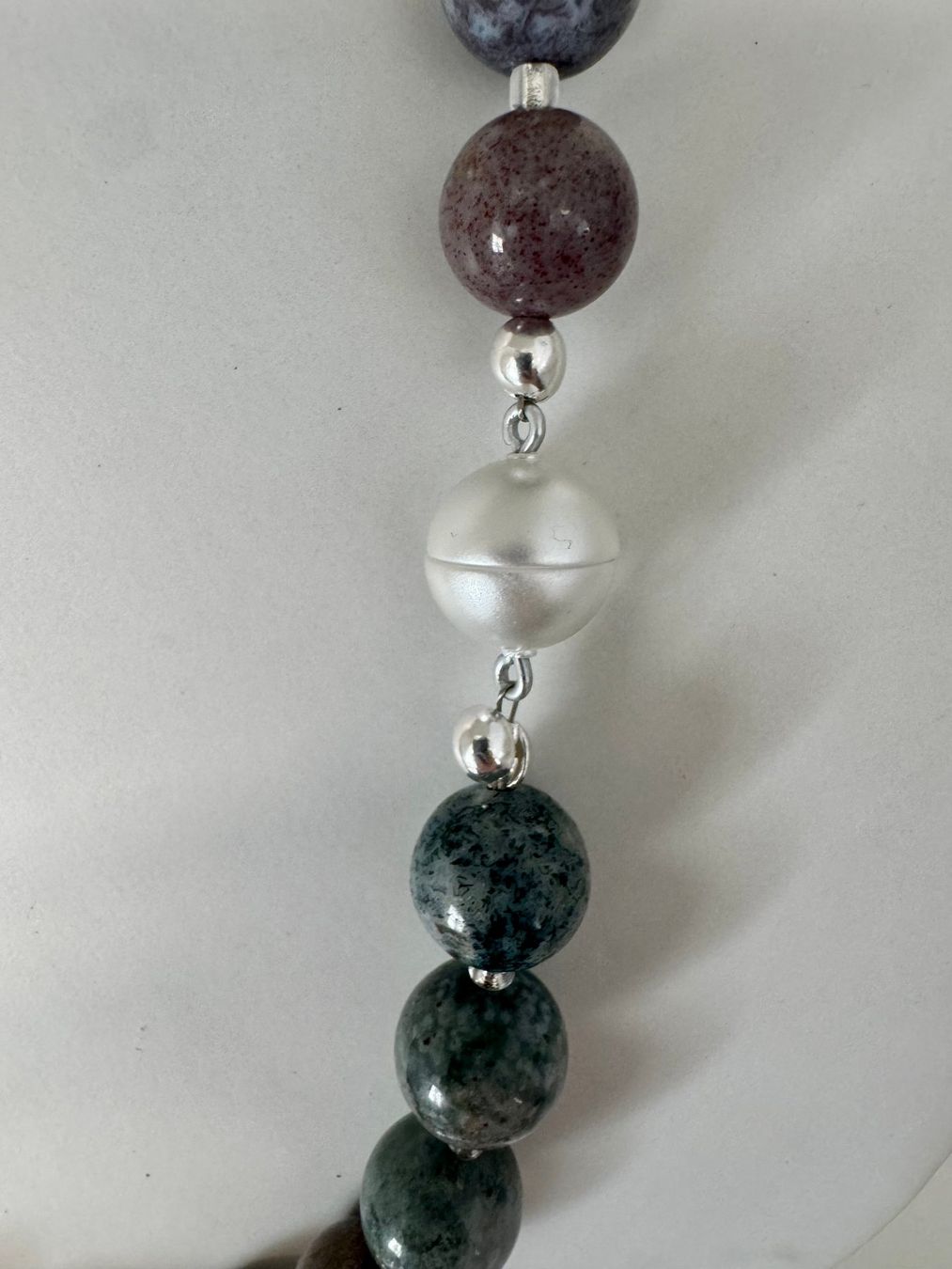 Ketten: Halskette Achat, Süsswasserperle-Barock. – Neu (gemäss Beschreibung) aus Biberist von tl-schmuck 3