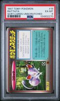 PSA 6 RATTATA SCRT.CARDS-UNSCRATCHED TOMY POKEMON SCRATCH