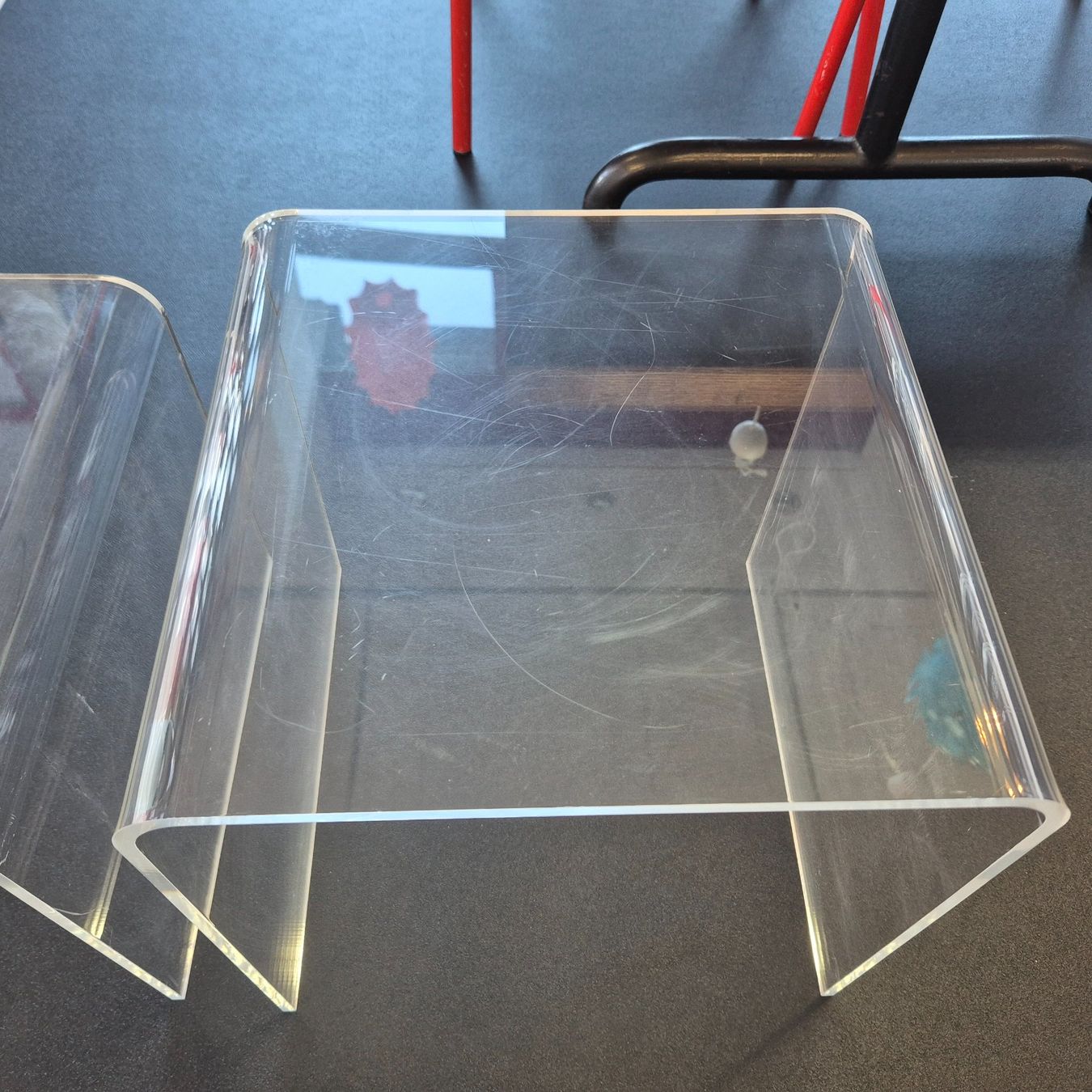 Tavoli: 2er Plexiglas Acryl Tisch Blumenhocker Beistelltisch Table – Usato da Nottwil venduto da Wondewa-Shop 6