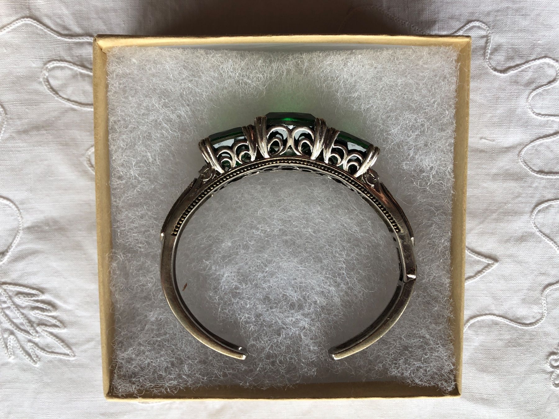 Bracciali & Braccialetti: Silber Armreif 925  Chromdiopsyd Chuck Clemency – Usato da Zollikofen venduto da lorik007 2