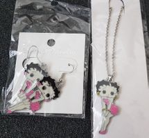 Betty Boop: boucles d'oreilles & collier