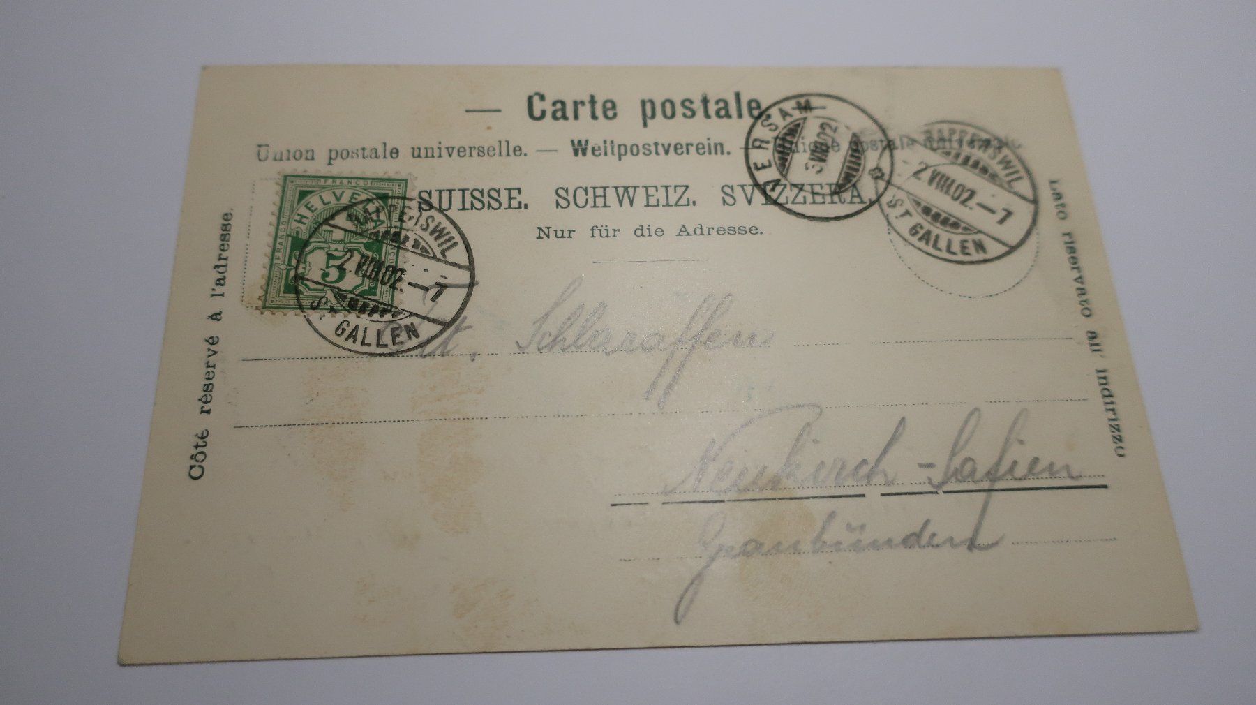 Cartes postales: Hurden bei Rapperswil  1902 – D'occasion à Cormoret par Pascalll2001 4