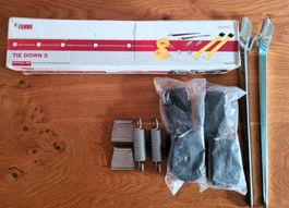 Fiamma Tie Down S Kit, Farbe: schwarz NEU und UNGEBRAUCHT
