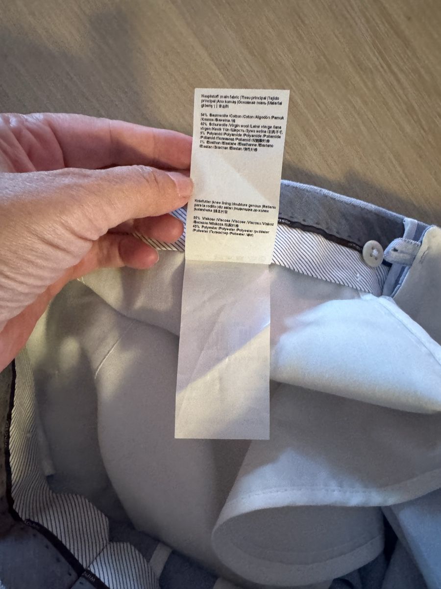 Windsor Pantalons: Herren Hose Windsor Santino shaped fit hellblau – Neuf (Voir description) à zürich par dalia06 5