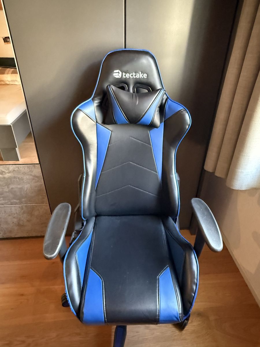 Artek Stühle: Gamingstuhl tectake blau schwarz – Gebraucht aus Fläsch von Lampert1 1