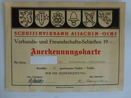 Oenz. Schützenverband Altachen- Oenz. 1947