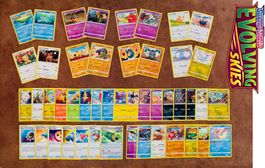 47 Pokémon Cards ENG - SWORD & SHIELD / Evolving Skies – NM