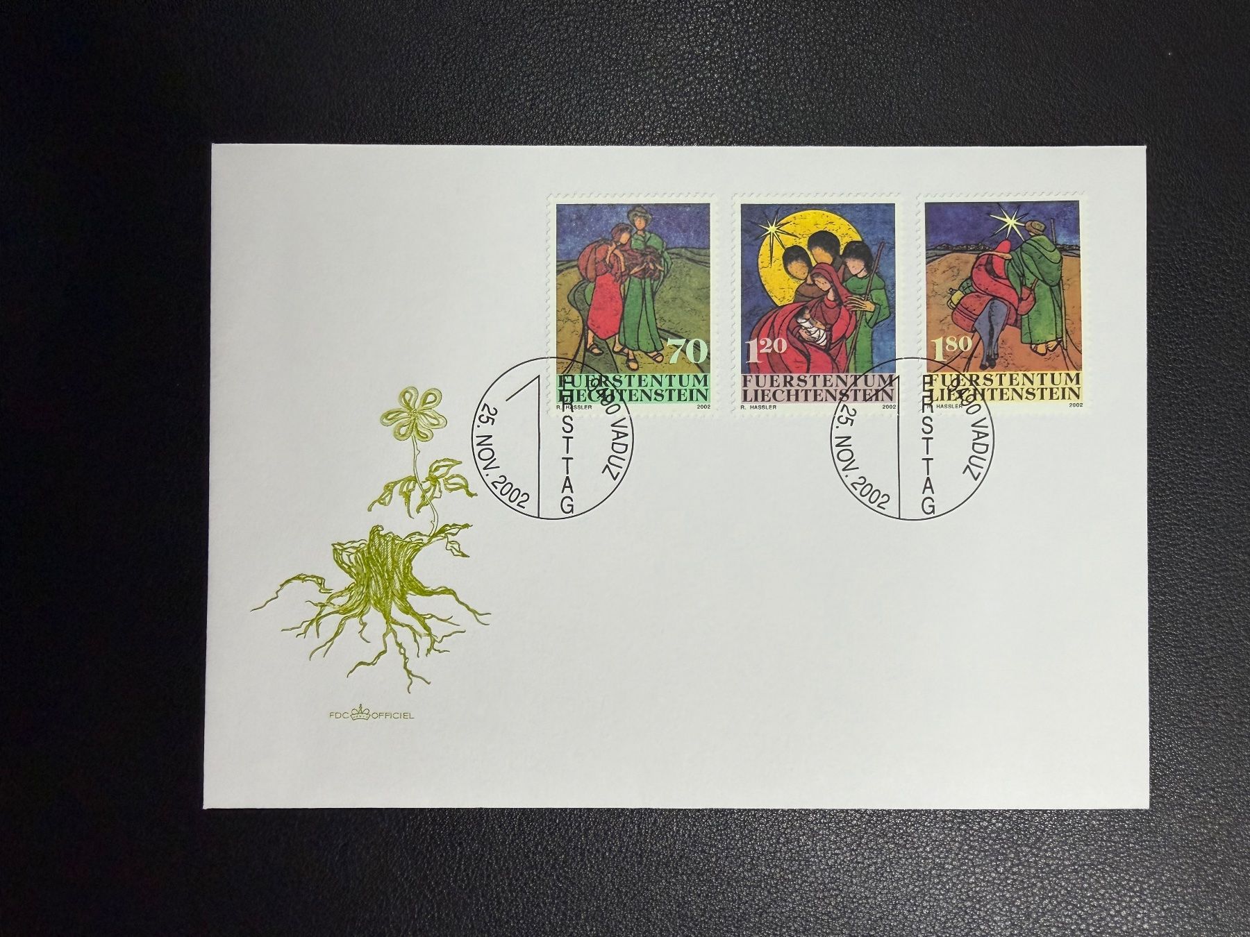 Tutti i francobolli: Liechtenstein FDC 2002 – Usato da oberrüti venduto da jeanmei
