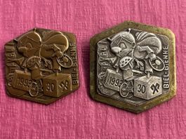 Biel 1993 Ku + Gold Fasnachtsplaketten