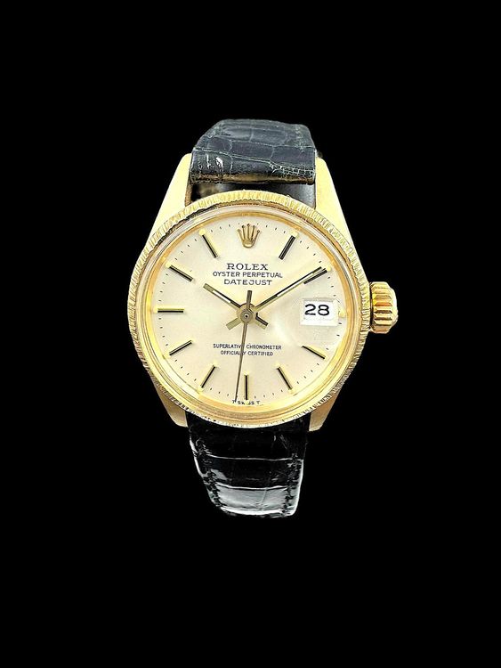 Rolex Orologi: Rolex Date Just Lady 18k Automatic 1970 25mm *U1172 – Usato da Zürich venduto da GalerieInauen 2
