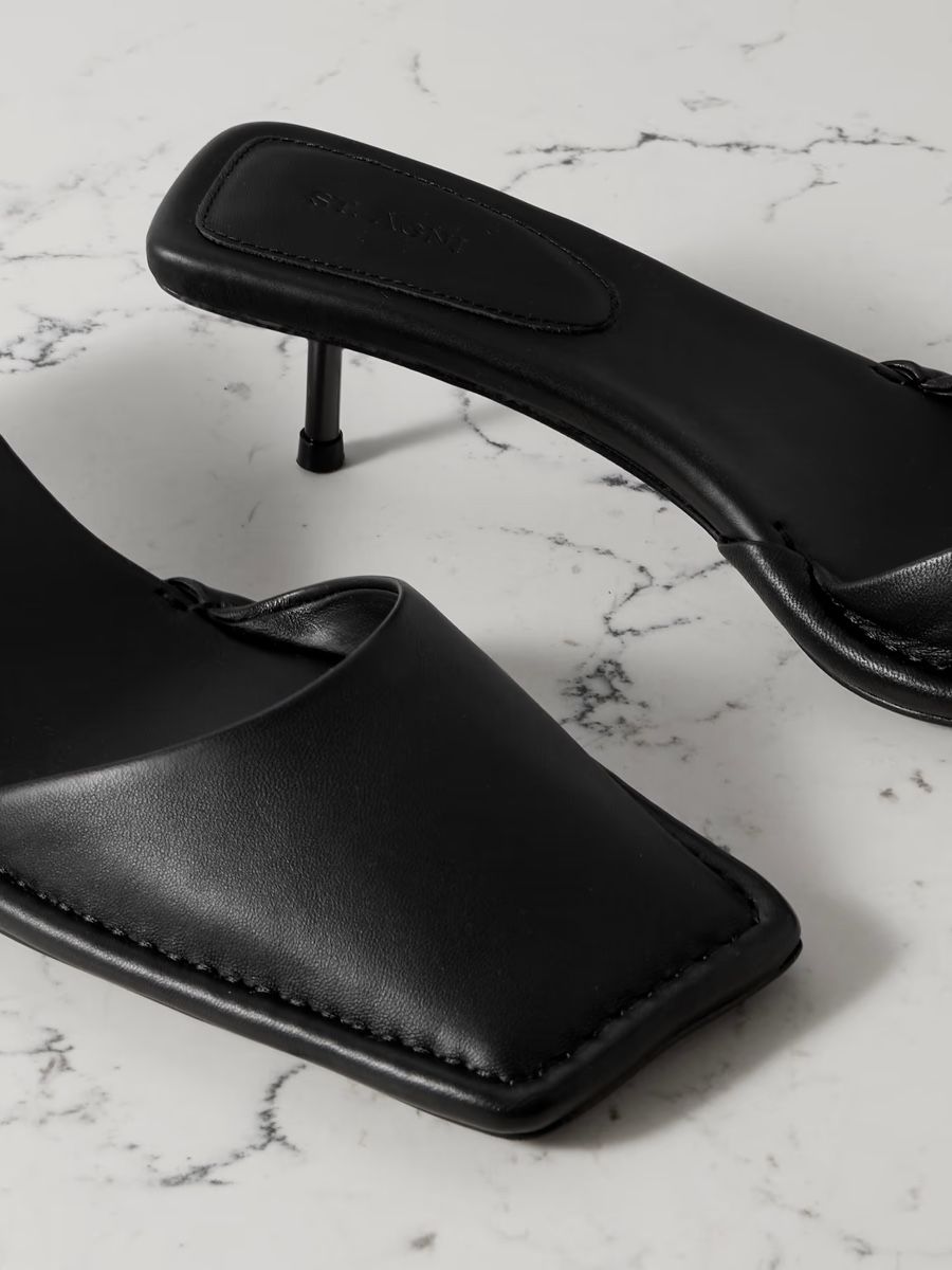 Damenschuhe: St. Agni leather kitten Mules – Neu (gemäss Beschreibung) aus Zürich von nerenay 1