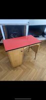 Retro Vintage Pult/Tisch mit roter Platte, 50er Jahre