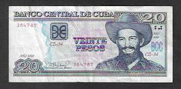 Cuba  20  Pesos  2020  Gebraucht