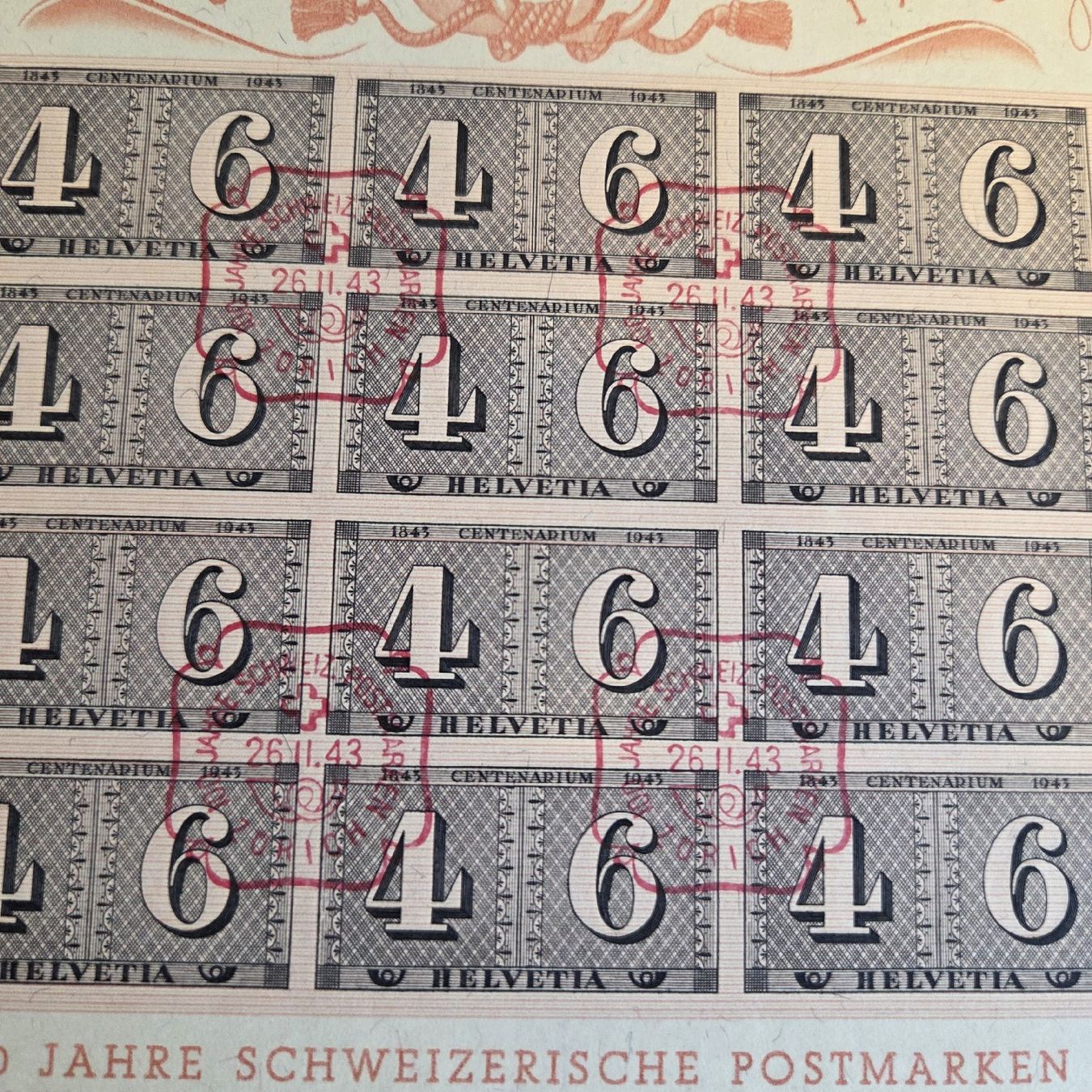Tutti i francobolli: Briefmarken Block 4+6 Helvetia 1943 – Usato da Stans venduto da Ducati16 2