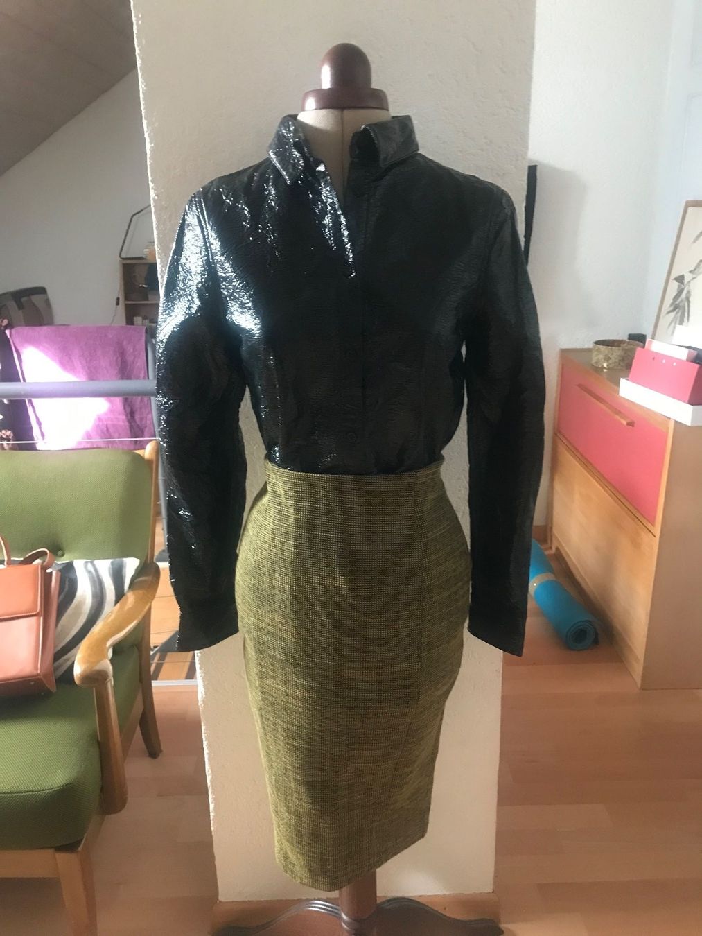 La Redoute Camicette: Chemise en vinyle - Collaboration Wandy Nylon – Usato da Basel venduto da Maria-Alexa