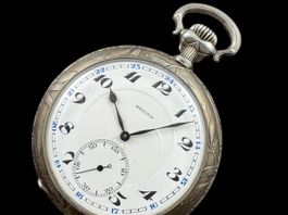 Zentih Taschenuhr 900 Silber Societe Suisse 52.6mm *U890