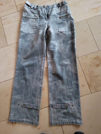 Damen Hose Emozioni, grau gemustert