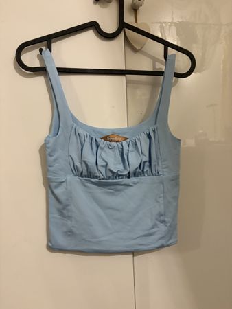 Damen Top hellblau Grösse S guter Zustand