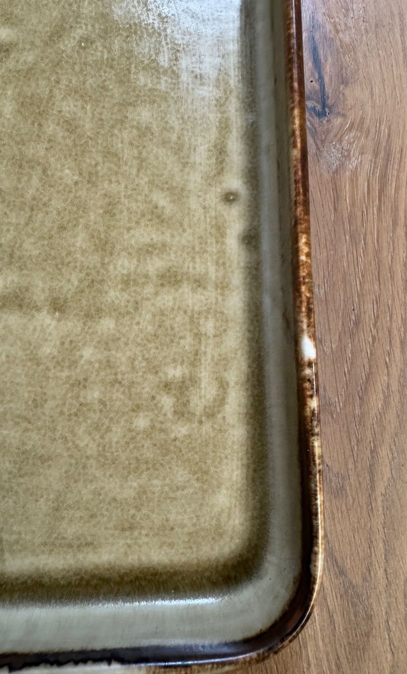 Servierplatten: Grosse rechteckige Platte Schale SAHARA Langenthal – Gebraucht aus Rothrist von Luckywinner 1