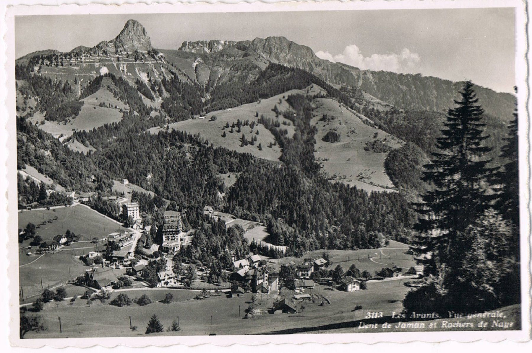 Cartoline postali: Les Avants, Vue générale – Usato da Buchs AG venduto da Baerfisch