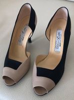 NEU! Sergio Rossi Pumps, Beige/Schwarz, Grösse 38, Top!