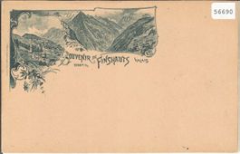 Souvenir de Finshauts - graue Litho