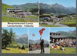 AK color Lenzerheide GR Rest. Lavoz 5-fach-Mehrbild ≈ 1965 