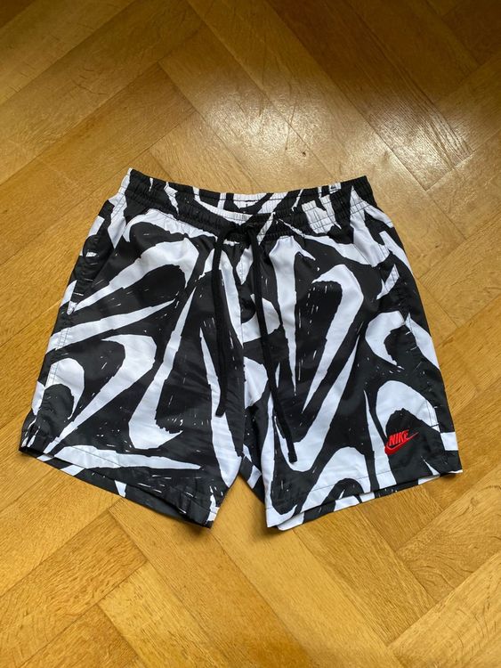 Short Vintage Nylon 90's Taille M Brillant – Noir, Sport Ou Maillot