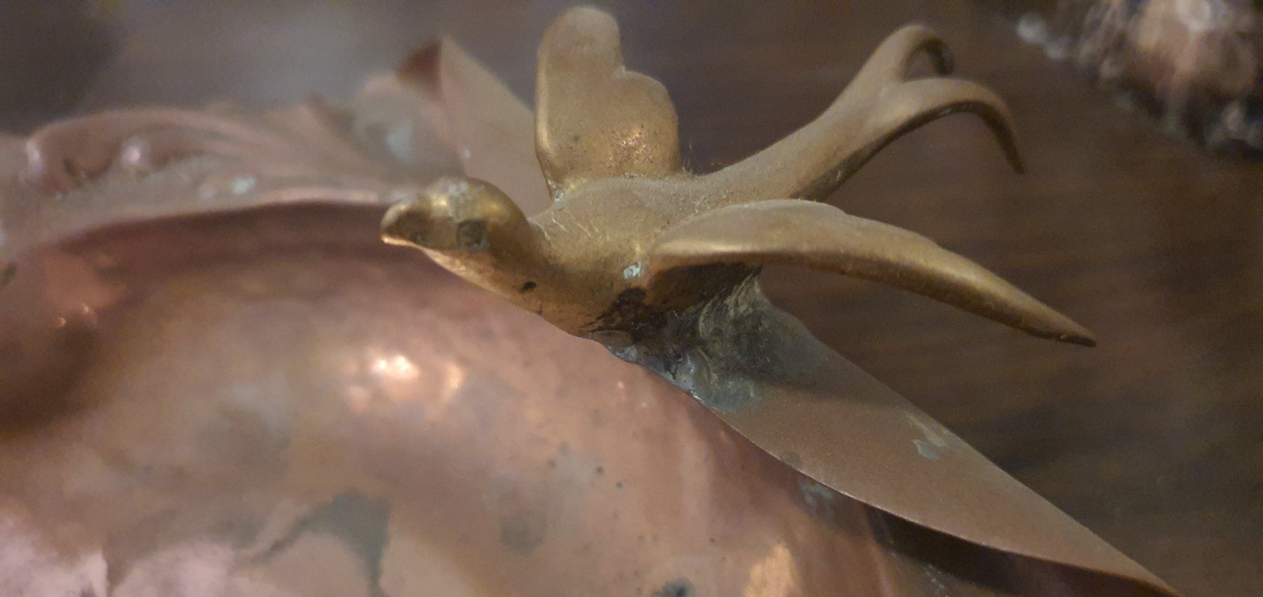 Portacenere: Kupfer Aschenbecher Jugendstil – Usato da Baden venduto da swiss-alps 1