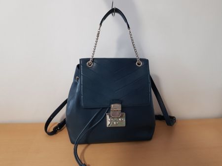 Furla Leder Rucksack in Petrol