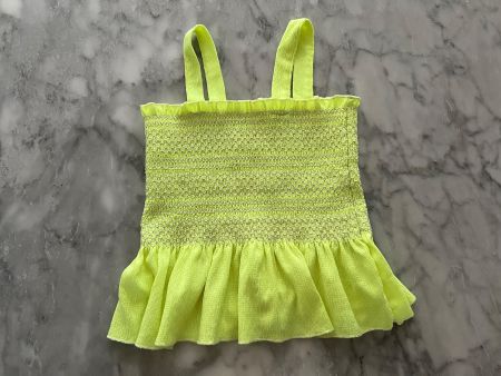 Neongelbes Tanktop für Mädchen, Größe 140