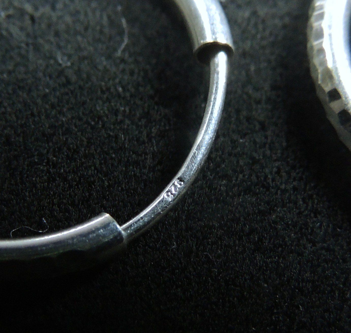 Orecchini pendenti & Orecchini a lobo: Silber 925 Creolen 20 mm / 2 mm – Usato da Waldenburg venduto da schaller707 3
