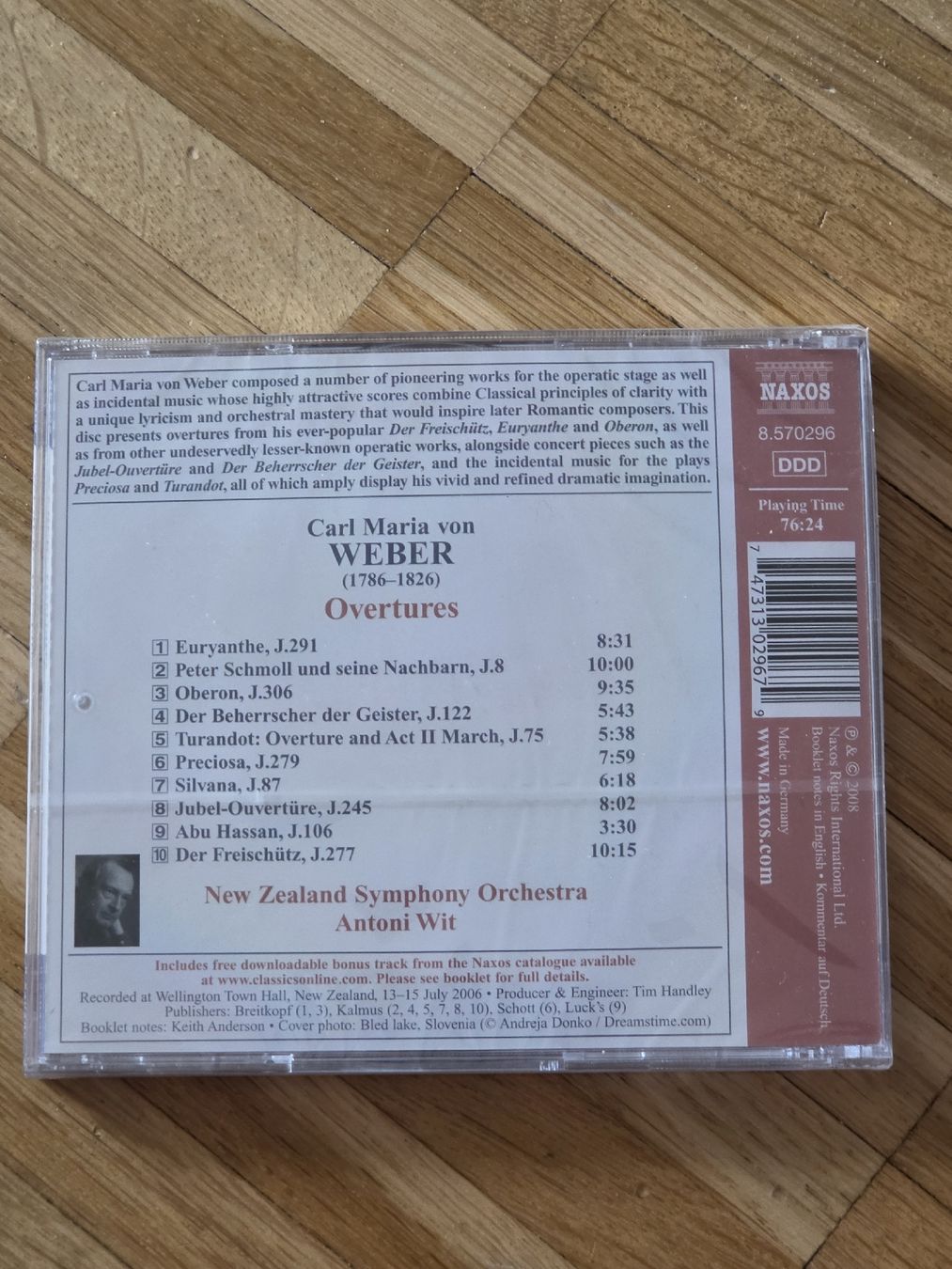 CD: Neue CD: Weber Overtures - Antoni Wit – Nuovo e nell'imballaggio originale da Aesch BL venduto da immon 1