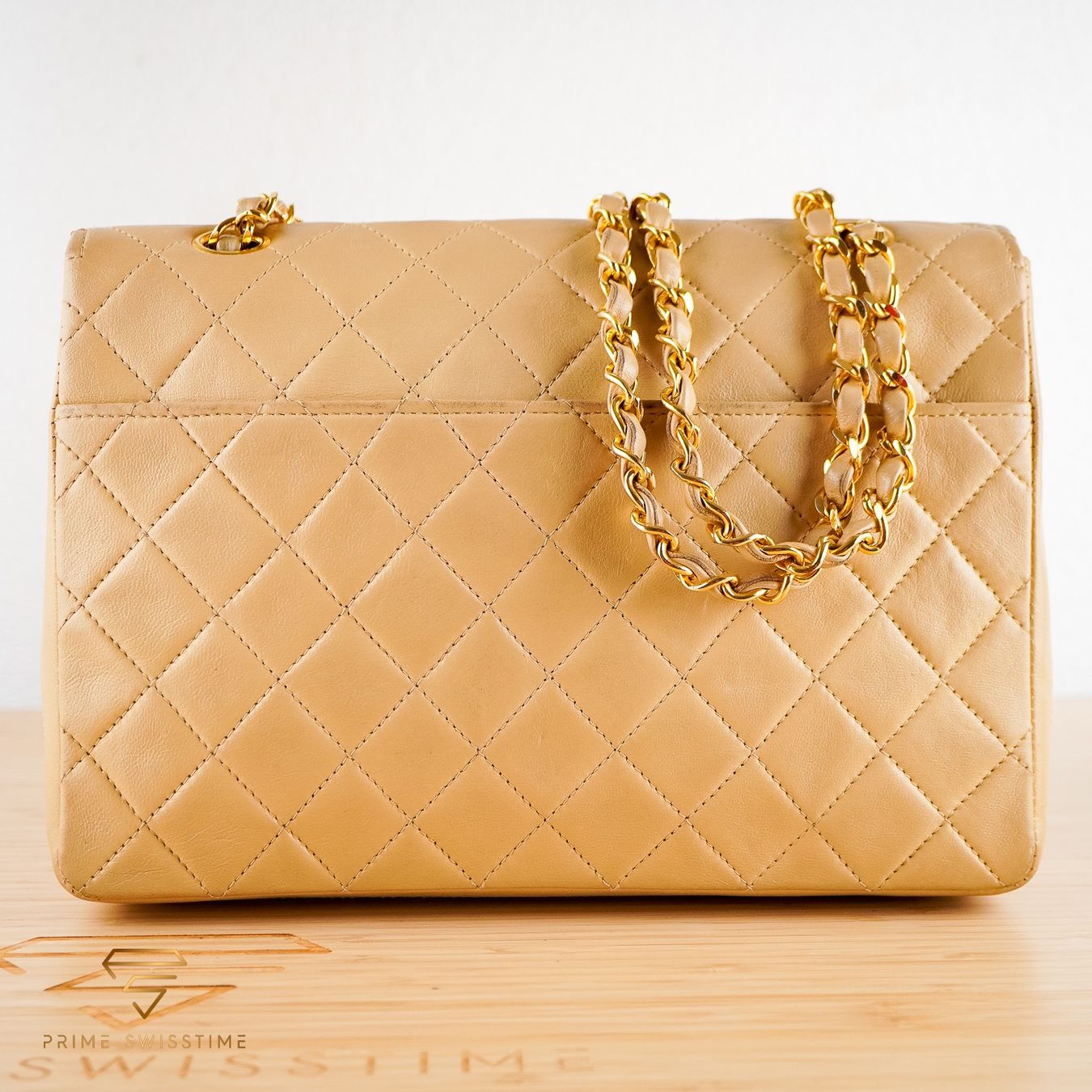 Chanel Borse da donna: Chanel Single Flap Beige Leather Bag – Usato da Luzern venduto da PrimeSwissTime 2