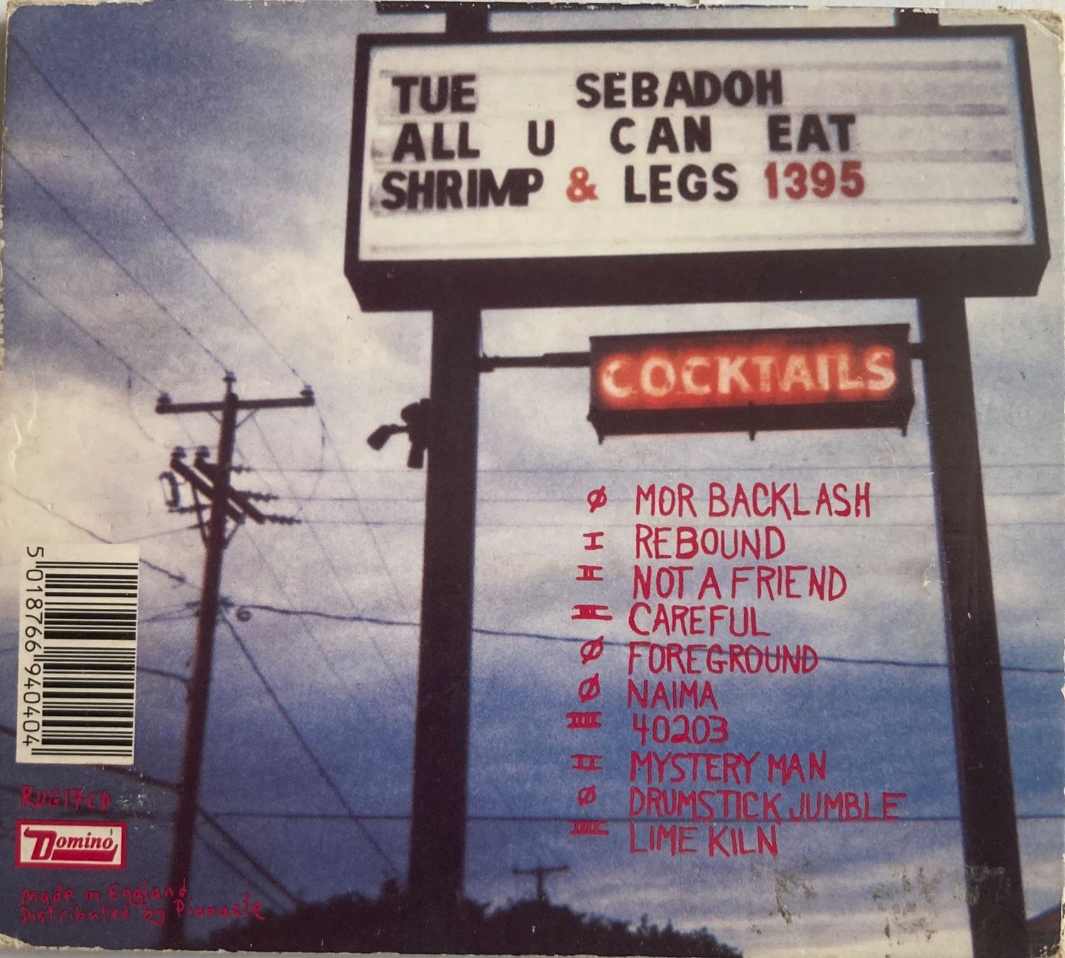 CD: SEBADOH - 4 SONG – Usato da Poliez-Pittet venduto da Newtown-Records 1