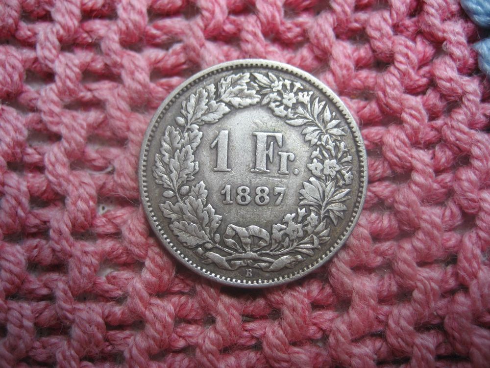 1887 Münze Silber Fr 1.- | Kaufen auf Ricardo