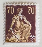 4074) 114, Sitzende Helvetia postfrisch Kt. 200.-