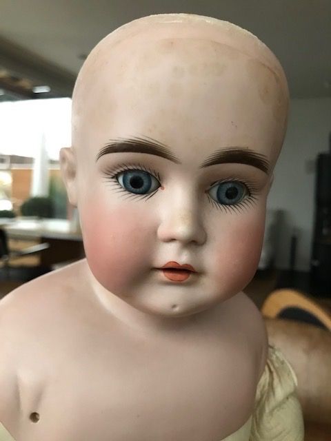 Rare Mannequin De Corset époque 1880 , Buste / Tête En Cir
